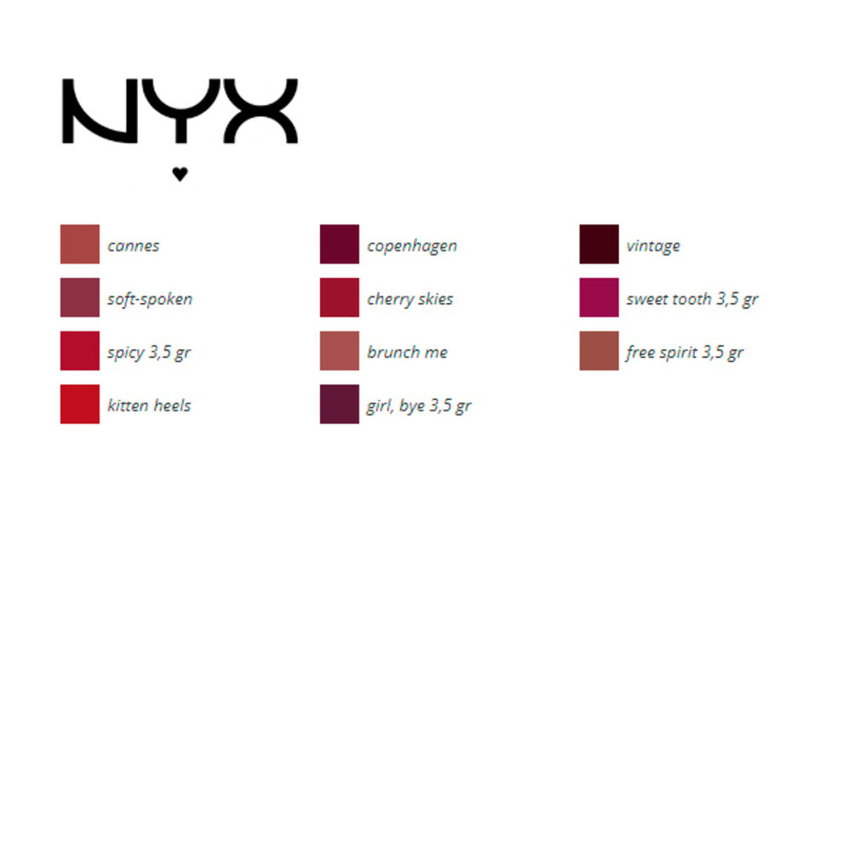 Lipliner Suede NYX (3,5 g) 3,5 g - 3
