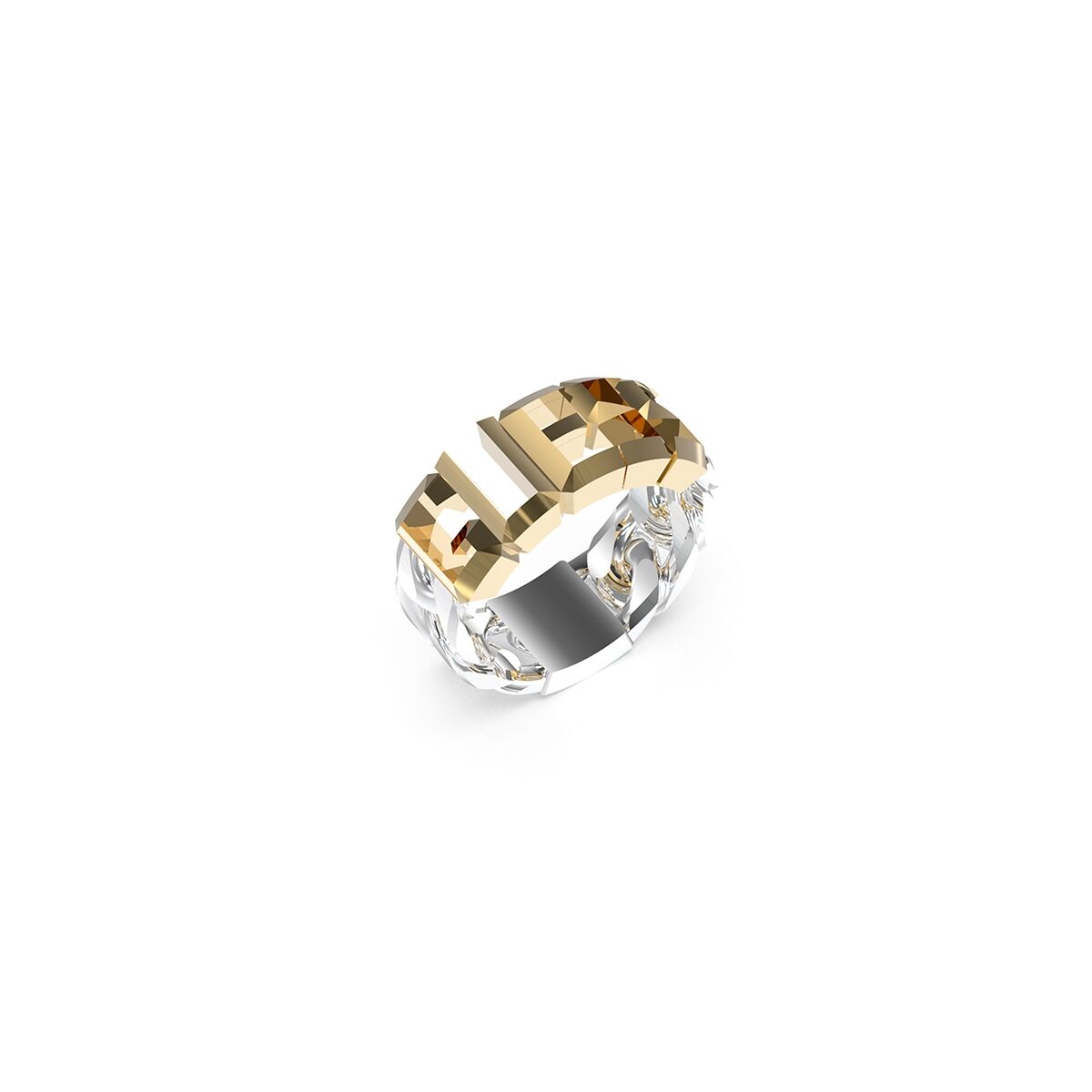 Damring Guess JUMR03206JWYGST62 22 Silvrig Gyllene