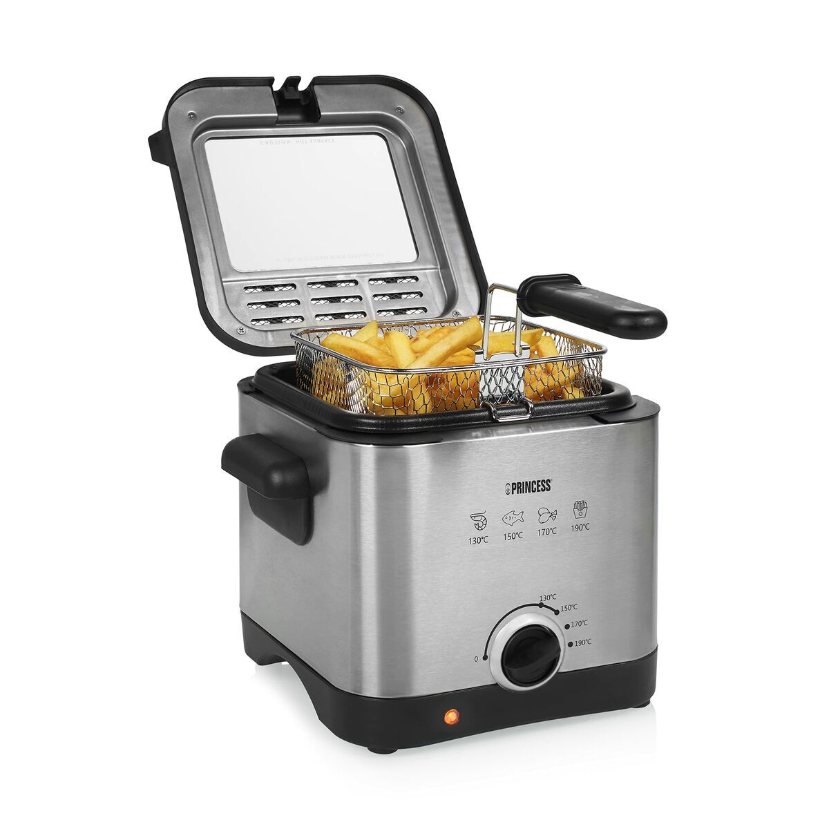 Fritös Princess 01.182612.01.001MINIFREIDORA Stål 1000 W 1,5 L