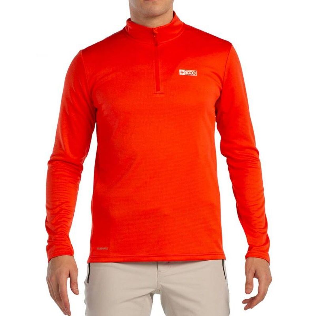 T-shirt med lång ärm Herr +8000 Portu Orange