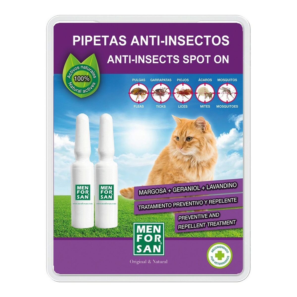 Insektsavstötande Menforsan herbal Katt Pipetter 2 antal