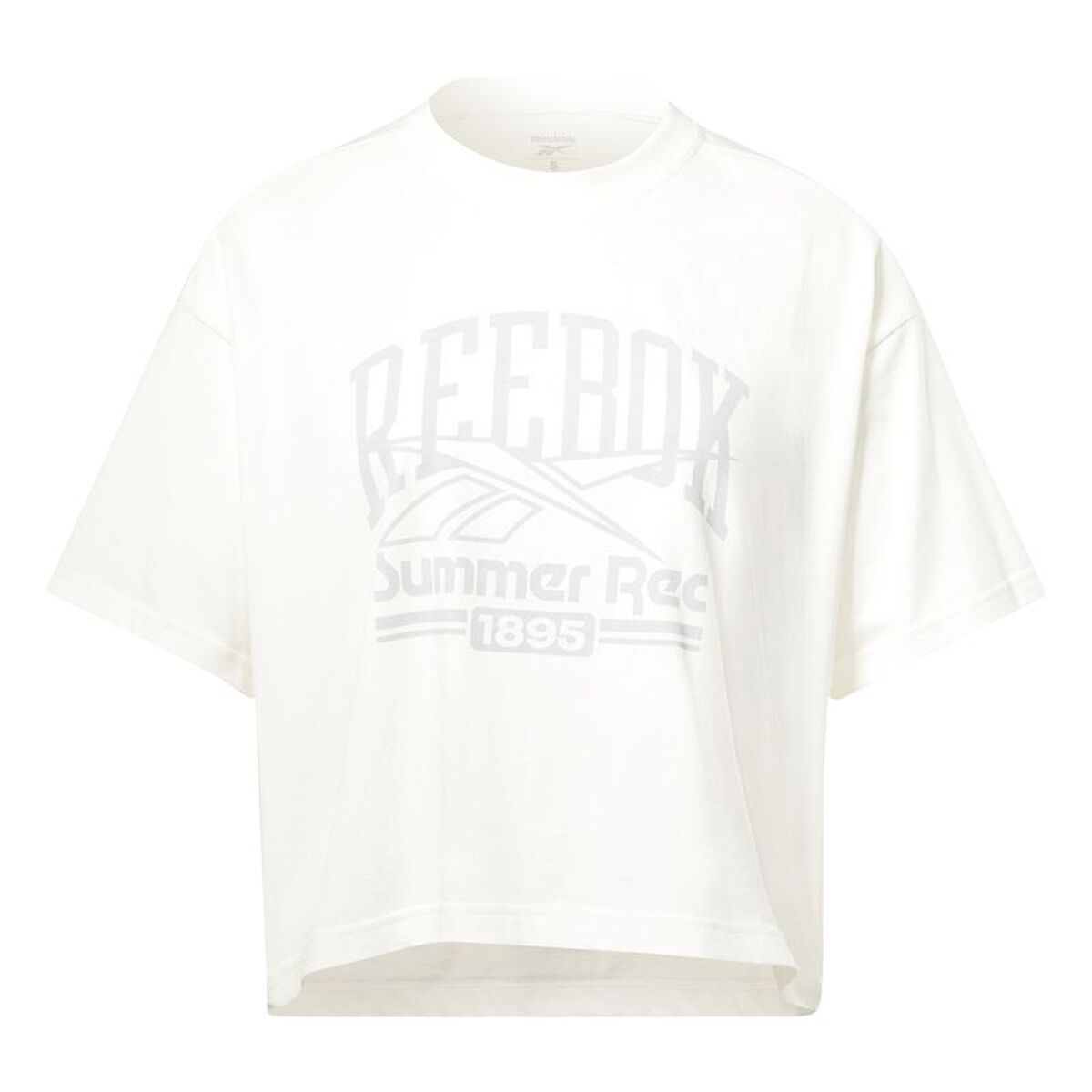 T-shirt med kortärm Dam Reebok Graphic Logo Vit