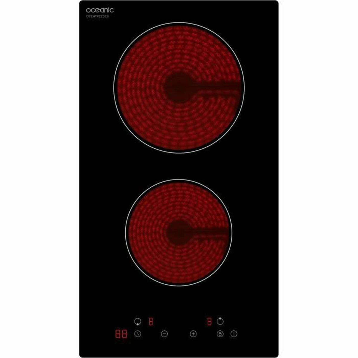 Keramisk platta Oceanic TV2ZSE9 29 cm 2900 W
