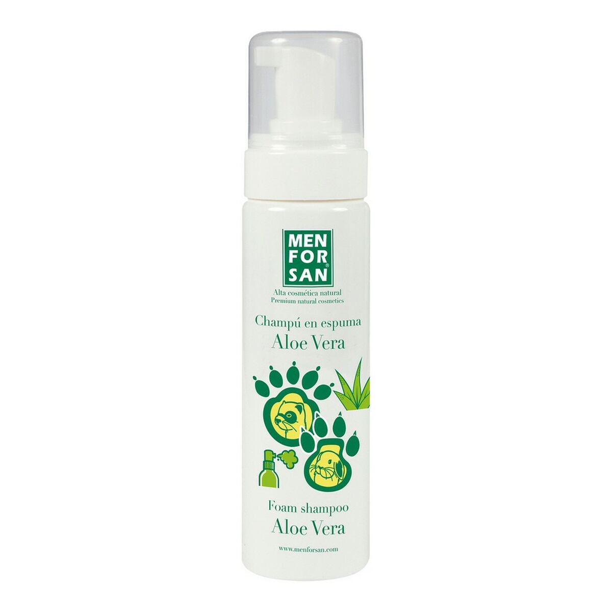 Schampo Menforsan 200 ml Skum Iller Gnagare Aloe Vera