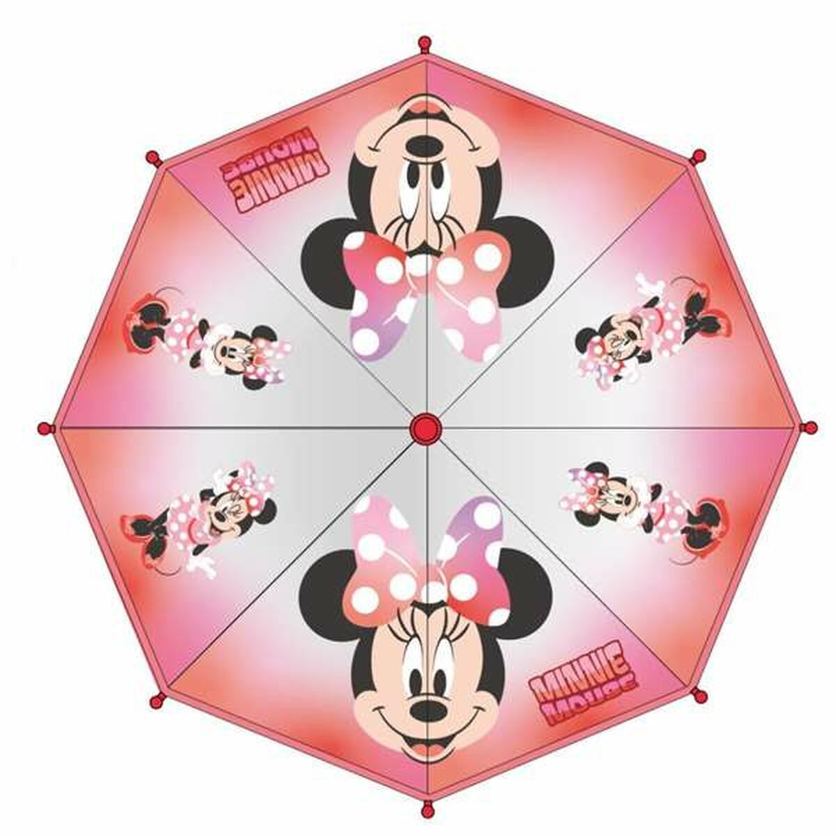 Paraply Minnie Mouse Röd Ø 71 cm 45 cm - 2