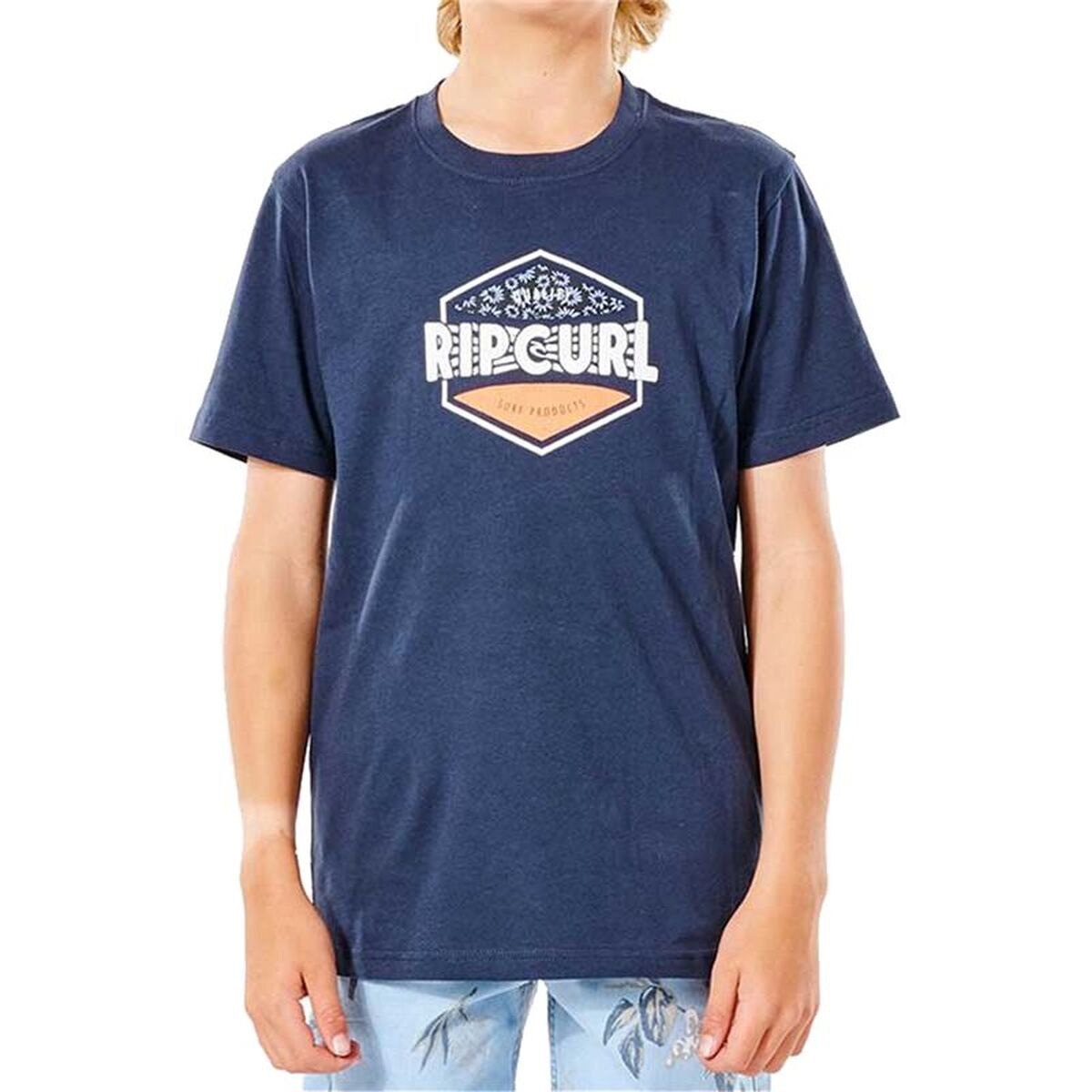Barn T-shirt med kortärm Rip Curl Filler Tee Mörkblå