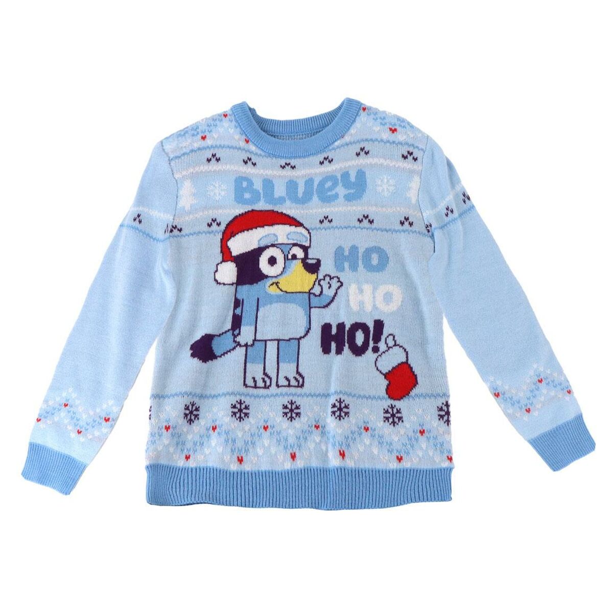 Tröja Unisex Bluey Christmas Ljusblå