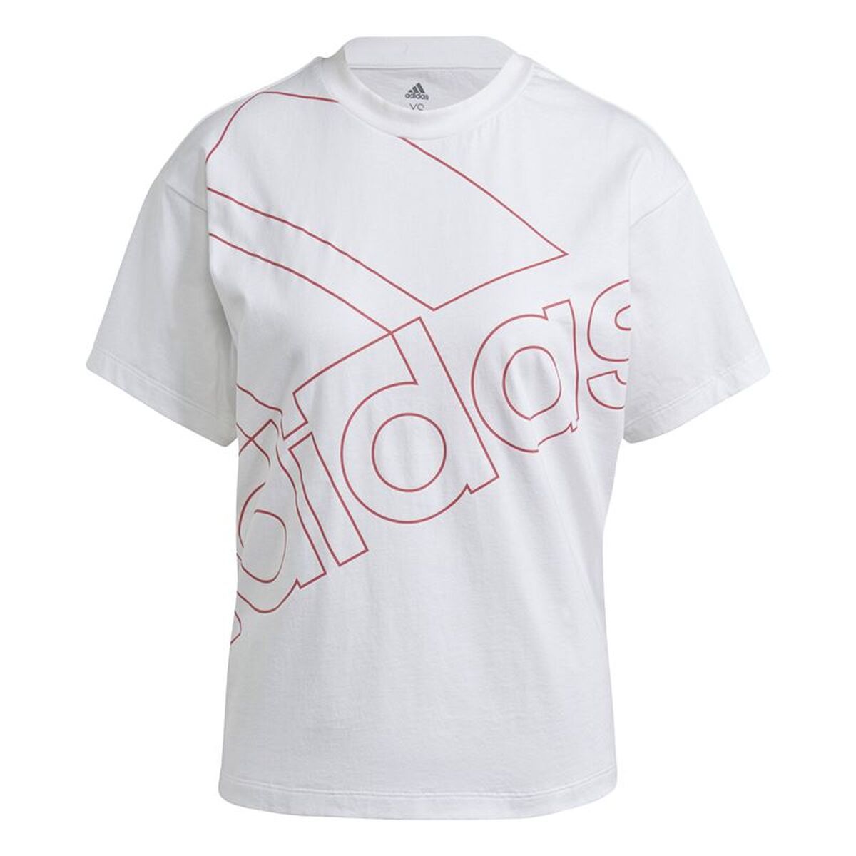 T-shirt med kortärm Herr Adidas Giant Logo Vit