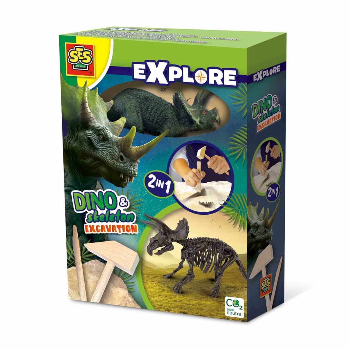Utgrävningsspel SES Creative Triceratops