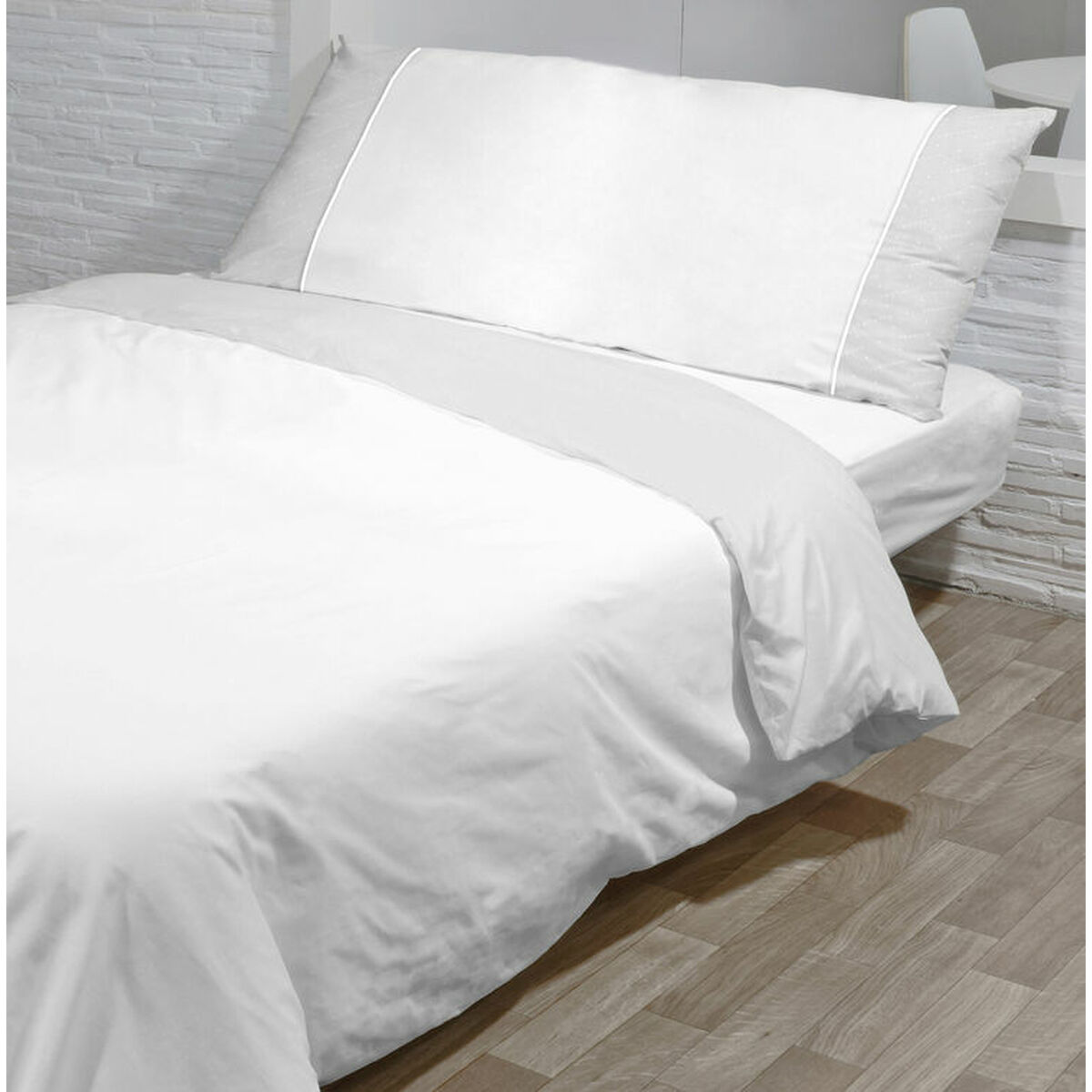 Täckslagsset Hosteline MONACO NORDICO Vit Säng 180 260 x 240 cm 4 Delar