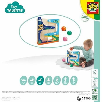 Utbildningsspel SES Creative Wooden ball circuit