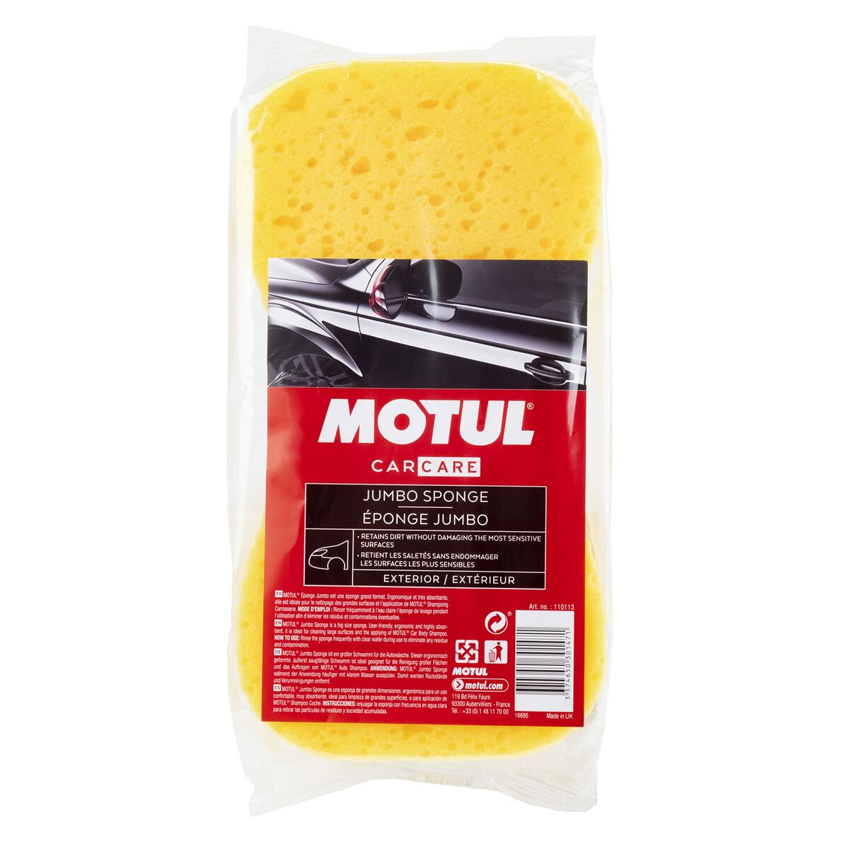 Badsvamp Motul MTL110113 Gul Absorberande Kaross Rispar inte eller skadar ytor