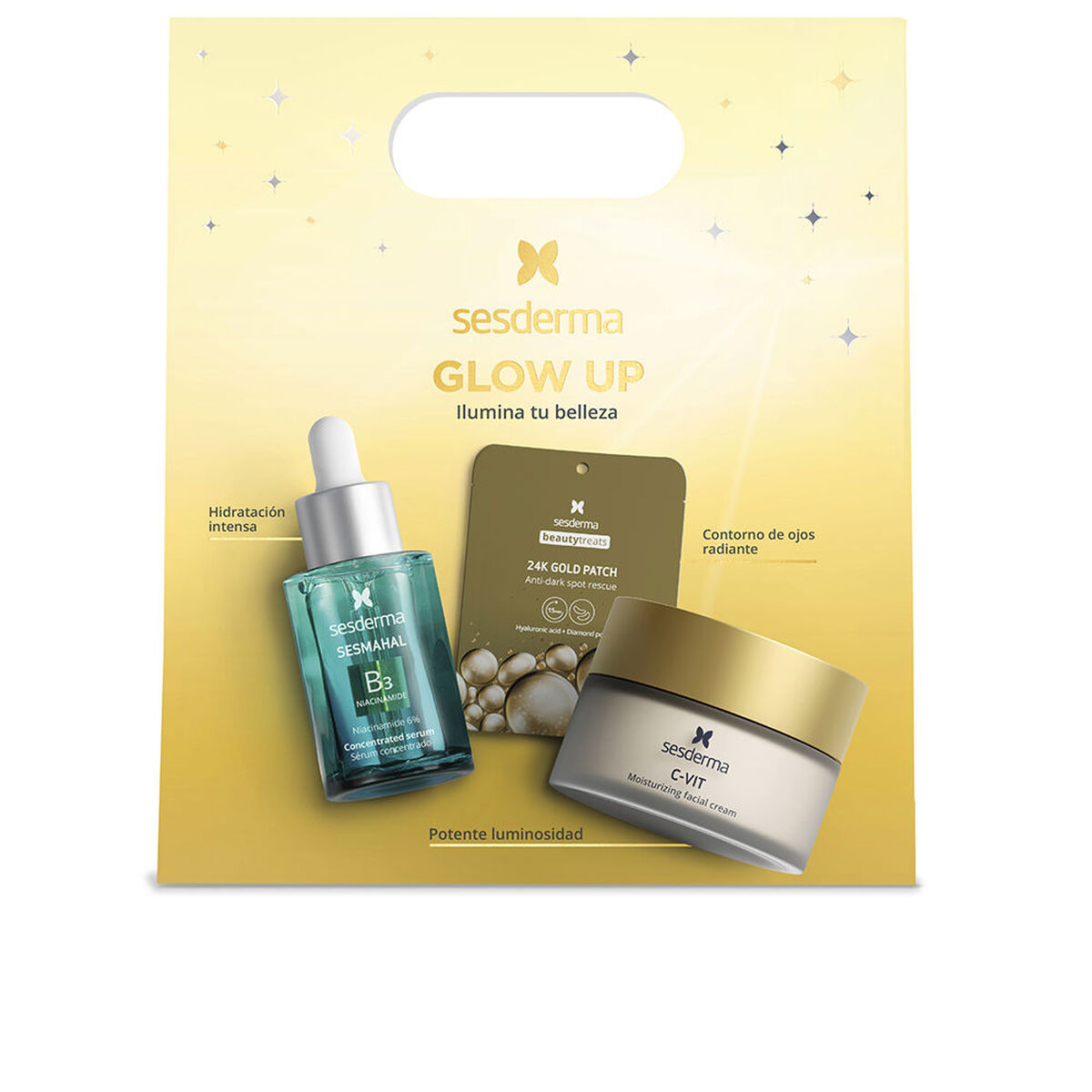 Skönhetsset Sesderma Glow Up 3 Delar