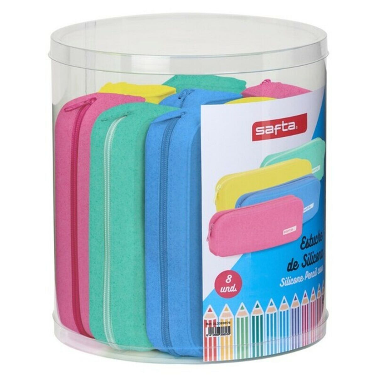 Bag Safta Glitter Fyrkantig (8 Delar)