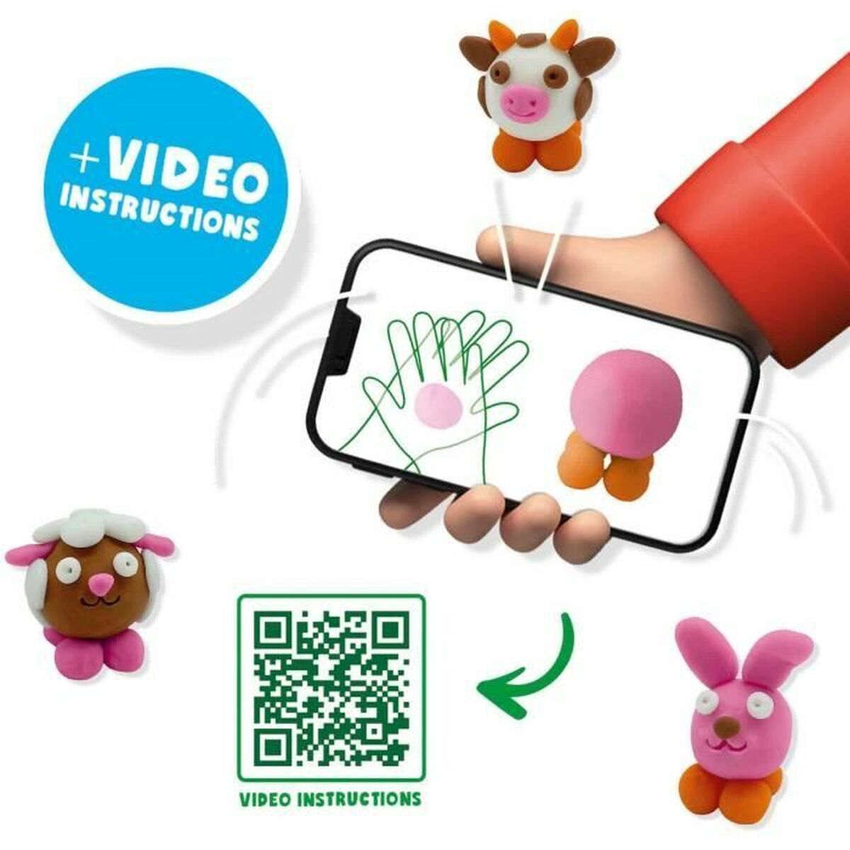 Modellera Spel SES Creative (6 Delar) (4 antal) - 3