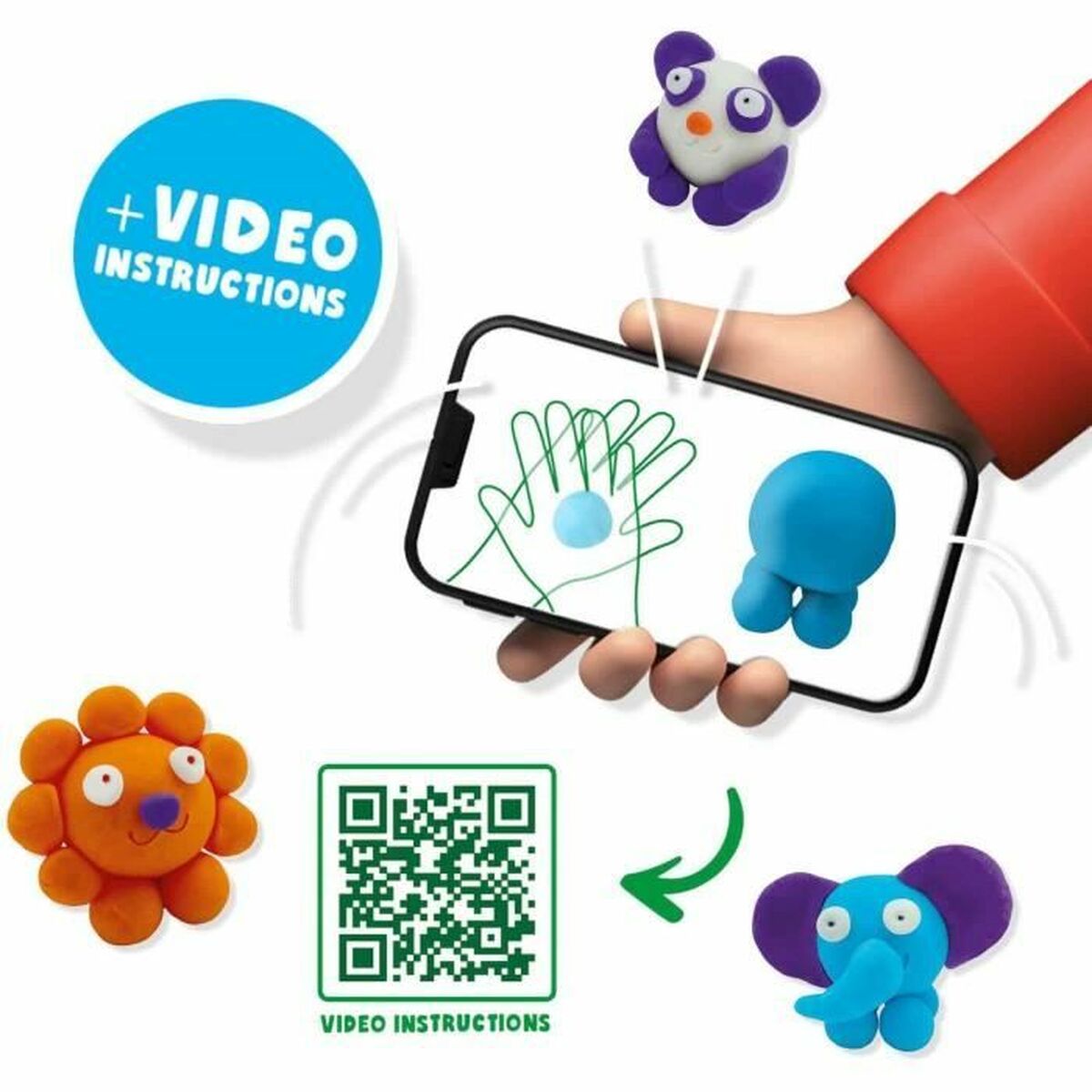 Modellera Spel SES Creative (6 Delar) (4 Delar) - 3