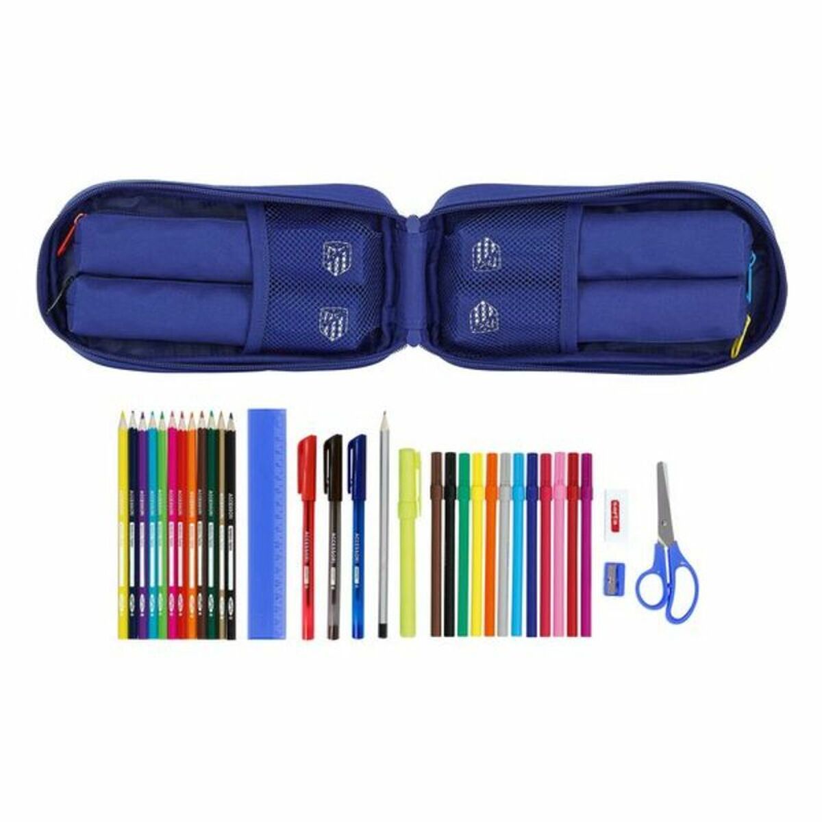 Pennfodral Ryggsäck Atlético Madrid In blue Marinblå 12 x 23 x 5 cm (33 Delar) - 3
