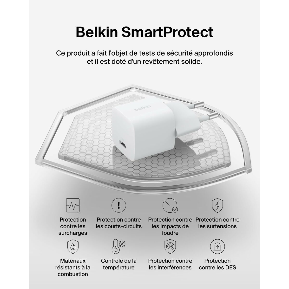 Kabel USB till Lightning Belkin WCA012KQWH Vit - 3