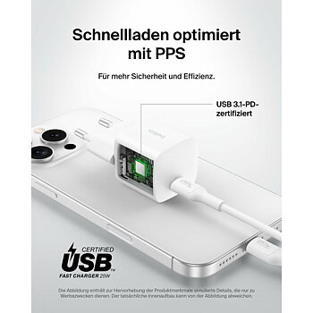Kabel USB till Lightning Belkin WCA012KQWH Vit