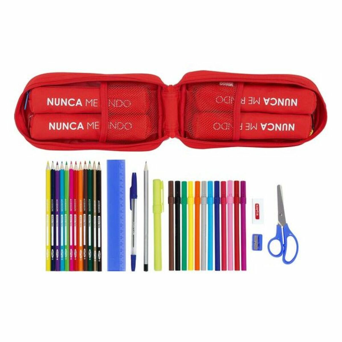 Pennfodral Ryggsäck Sevilla Fútbol Club M747 Röd 12 x 23 x 5 cm (33 Delar) - 2