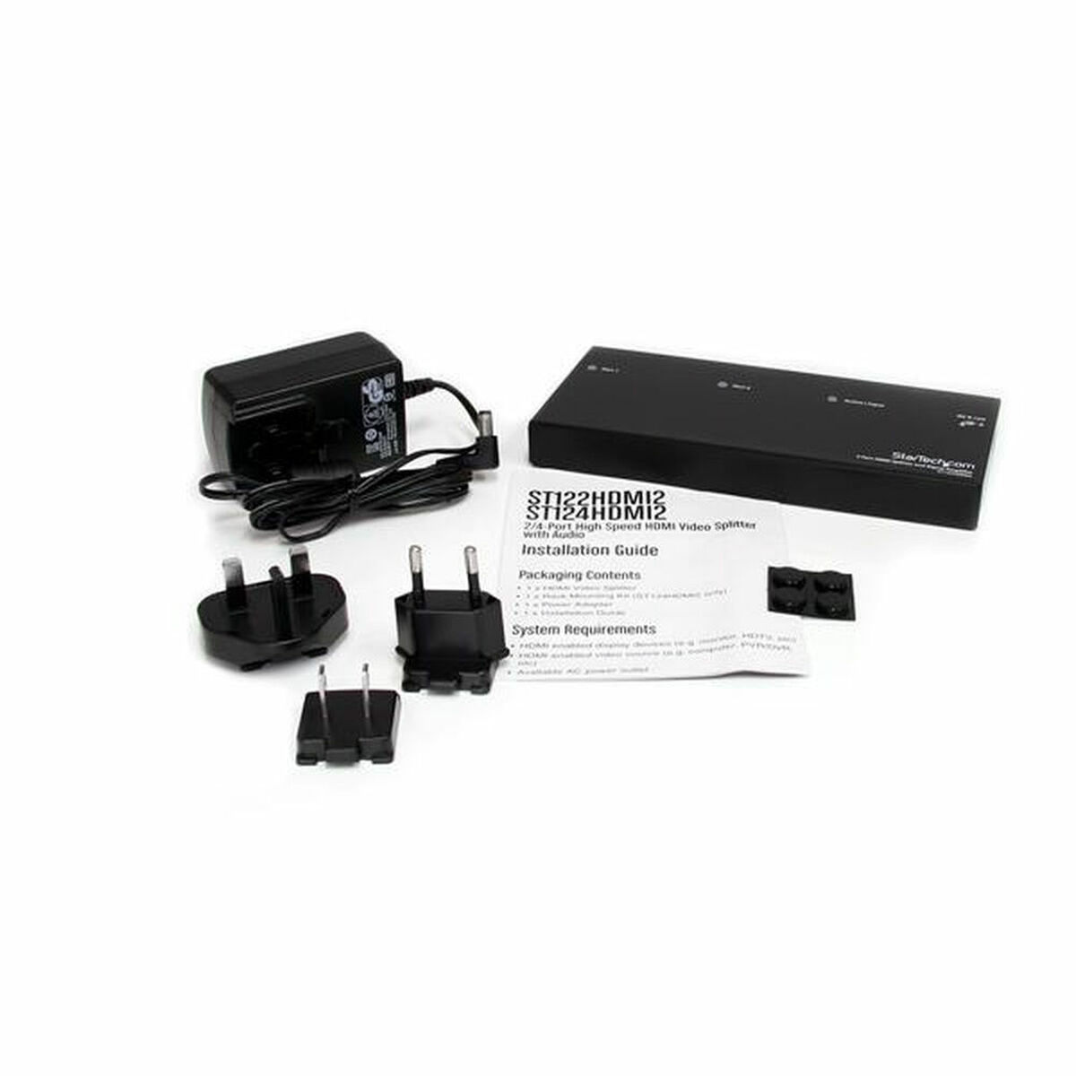 HDMI-brytare Startech ST122HDMI2 Svart - 2