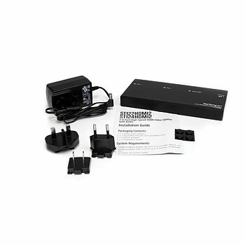 HDMI-brytare Startech ST122HDMI2 Svart