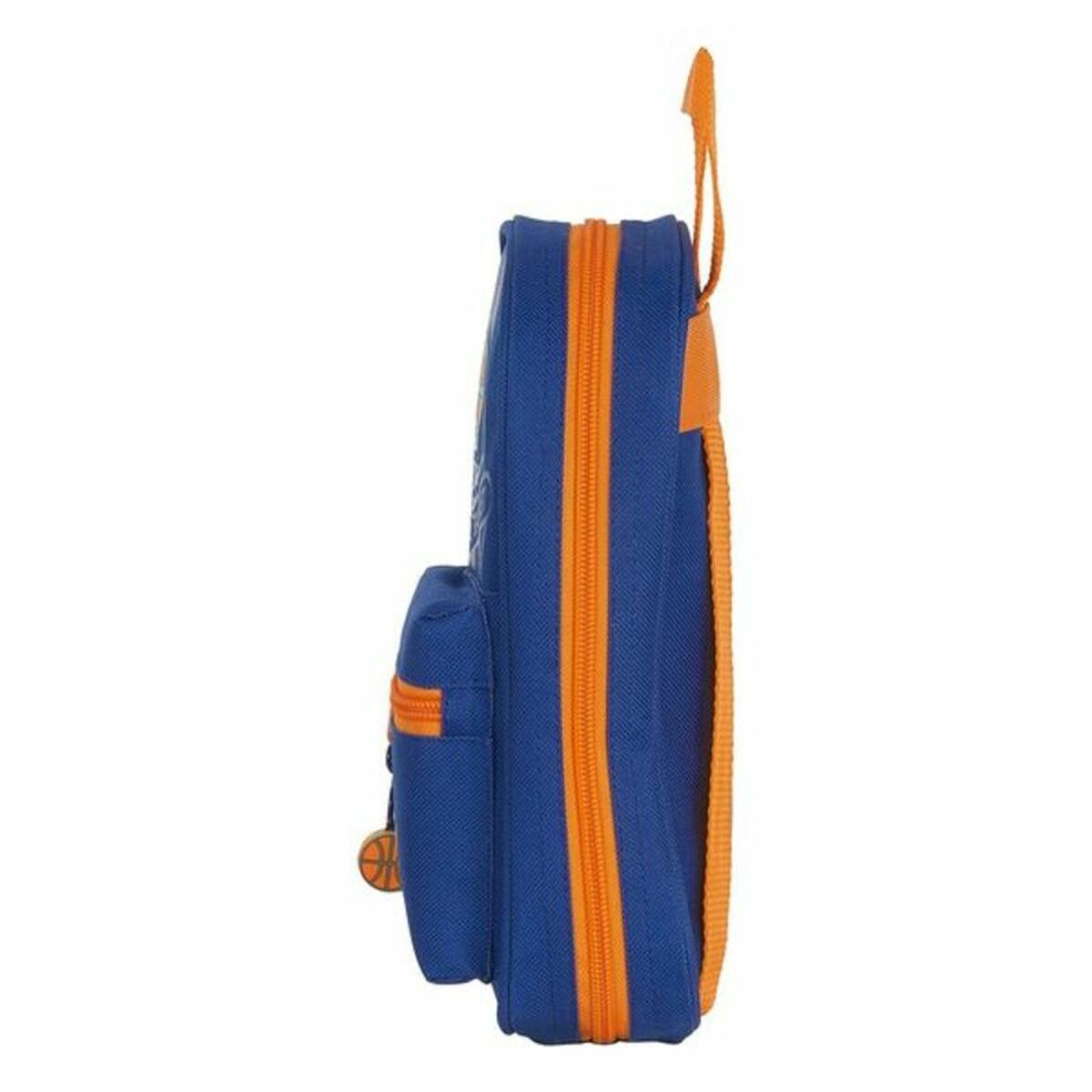Pennfodral Ryggsäck Valencia Basket M747 Blå Orange 12 x 23 x 5 cm (33 Delar) - 3