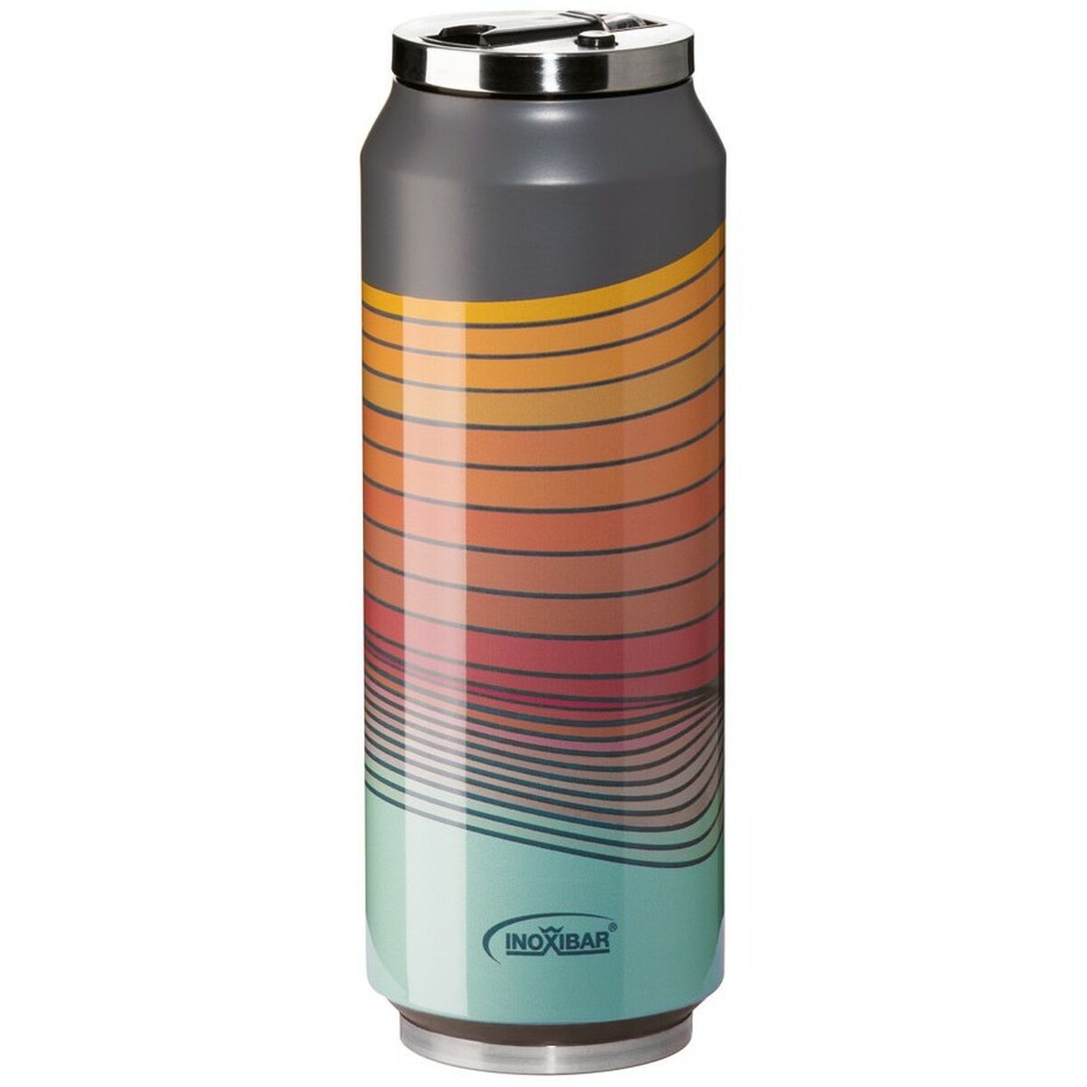 Resetermosflaska Inoxibar 61267 RED WAVES Röd 700 ml