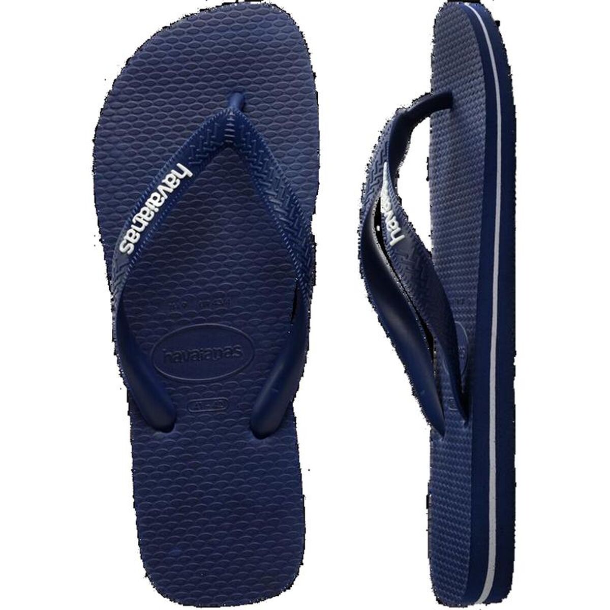 Strandtofflor för män Havaianas Logo Filete Blå - 2