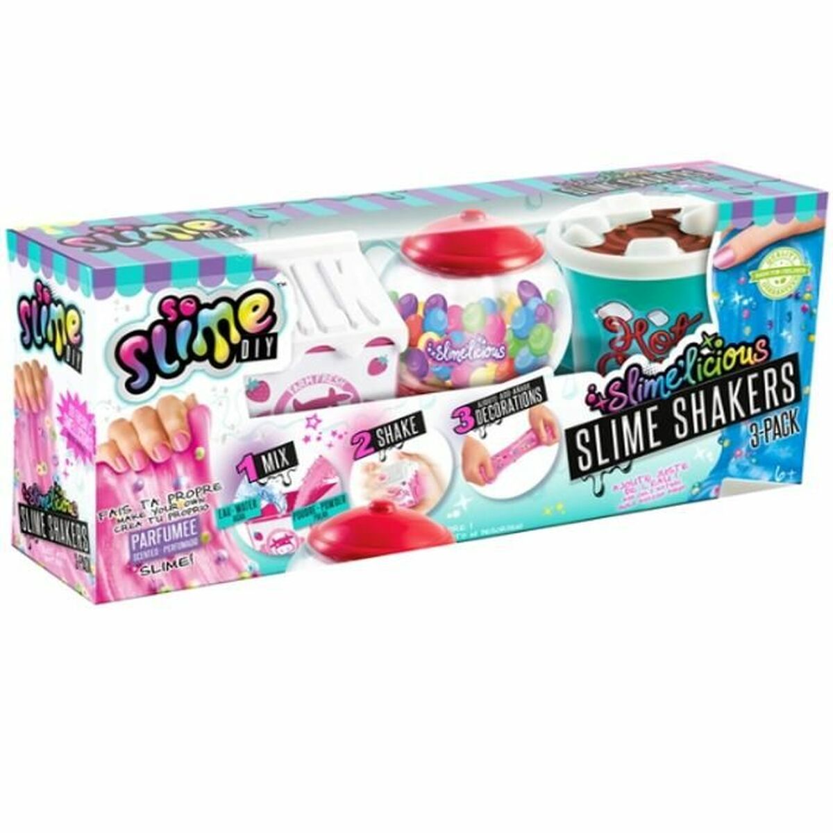 Modellera Spel Canal Toys SLIMELICIOUS Violett (3 Delar)