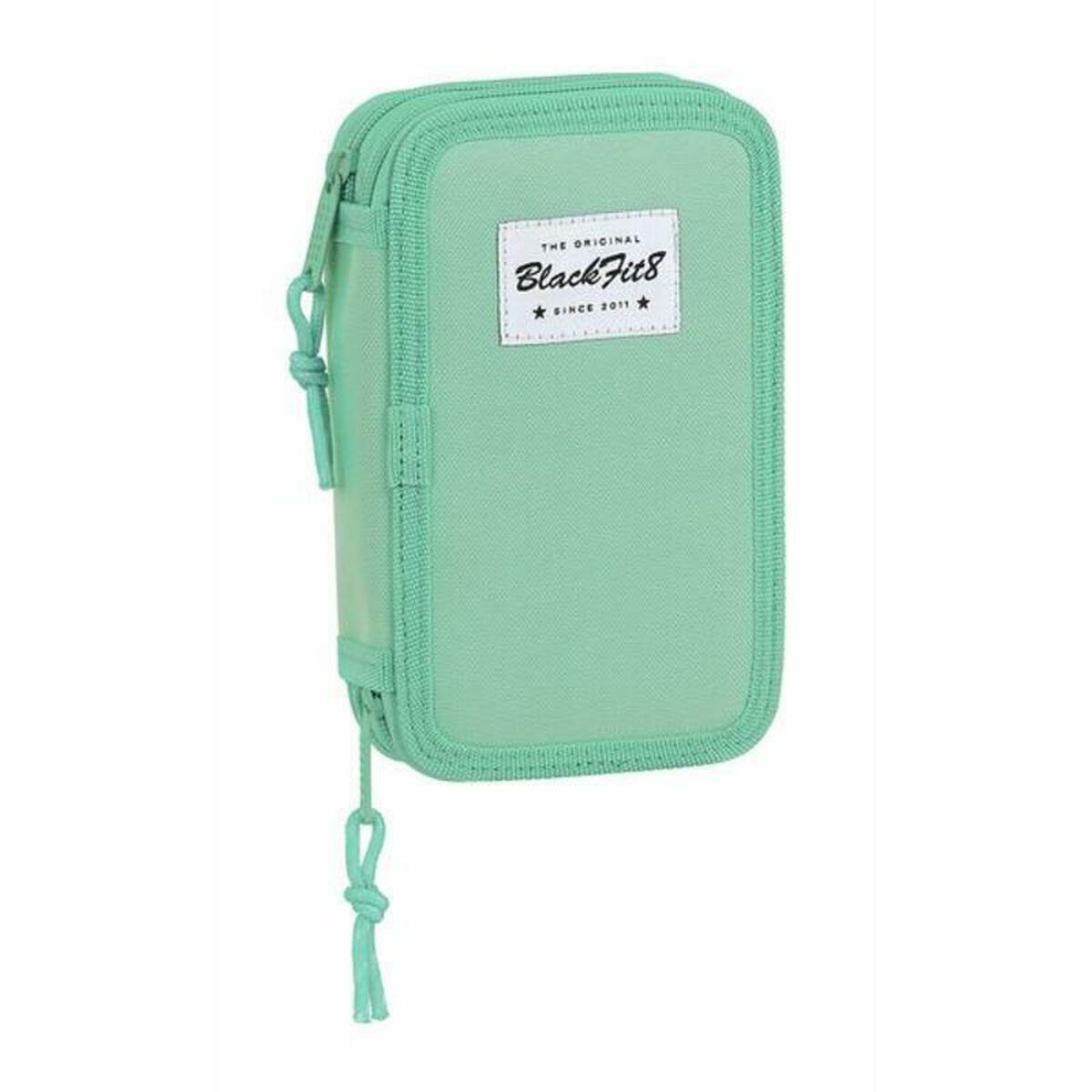 Dubbelt pennfodral BlackFit8 M854 Turkos 12.5 x 19.5 x 4 cm (28 Delar)