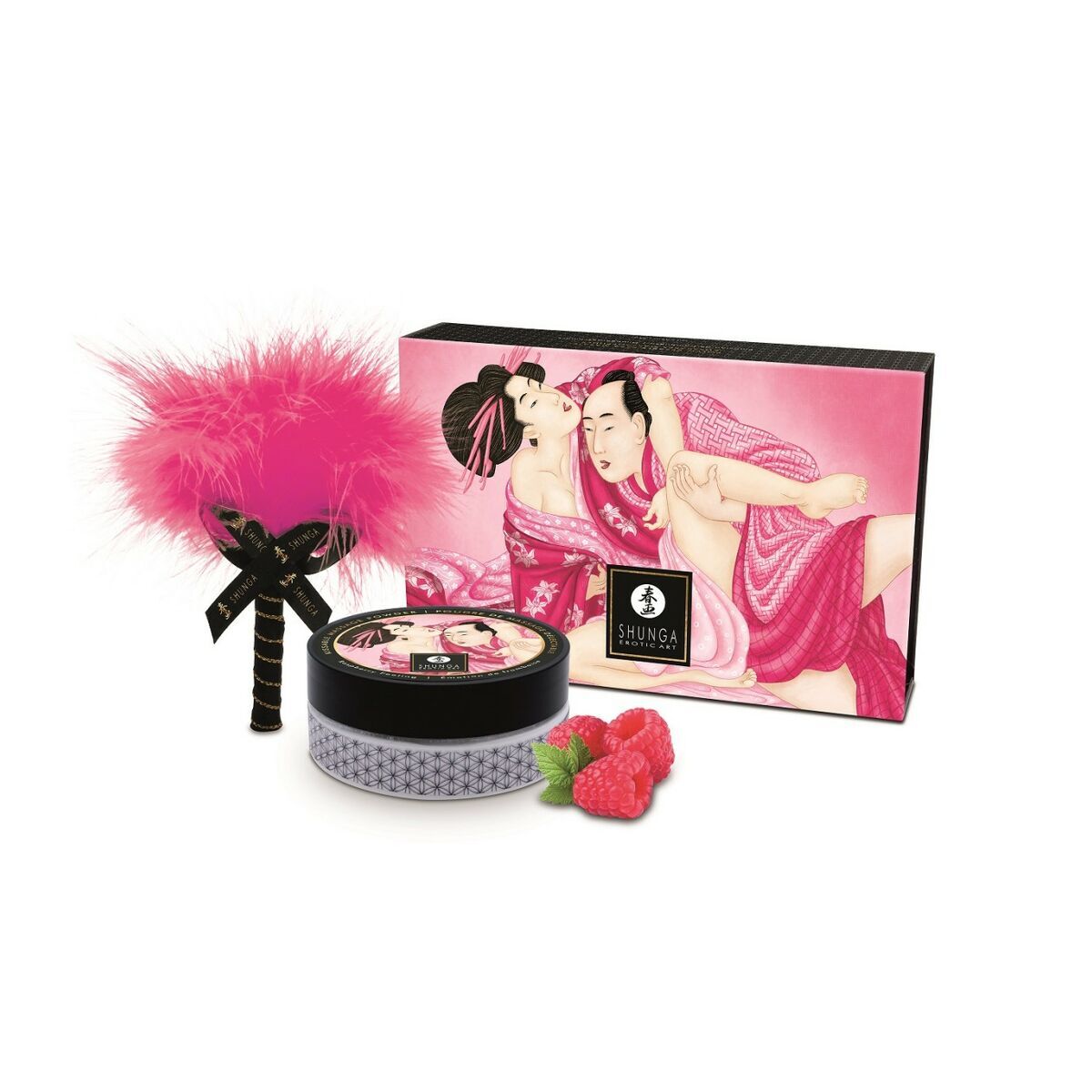 Ätbart puder Shunga RASPBERRY 75 g