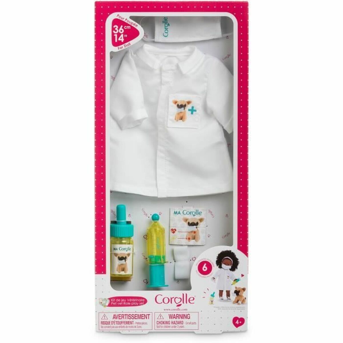 Docka tillbehör Corolle Veterinarian Play Kit