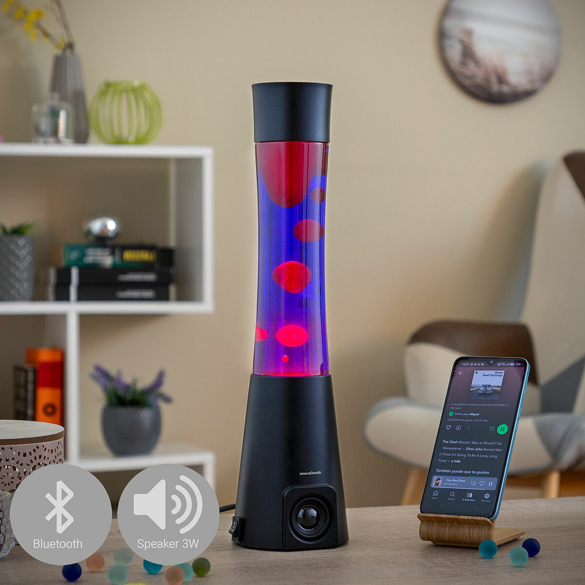 Lavalampa med högtalare Maglamp InnovaGoods