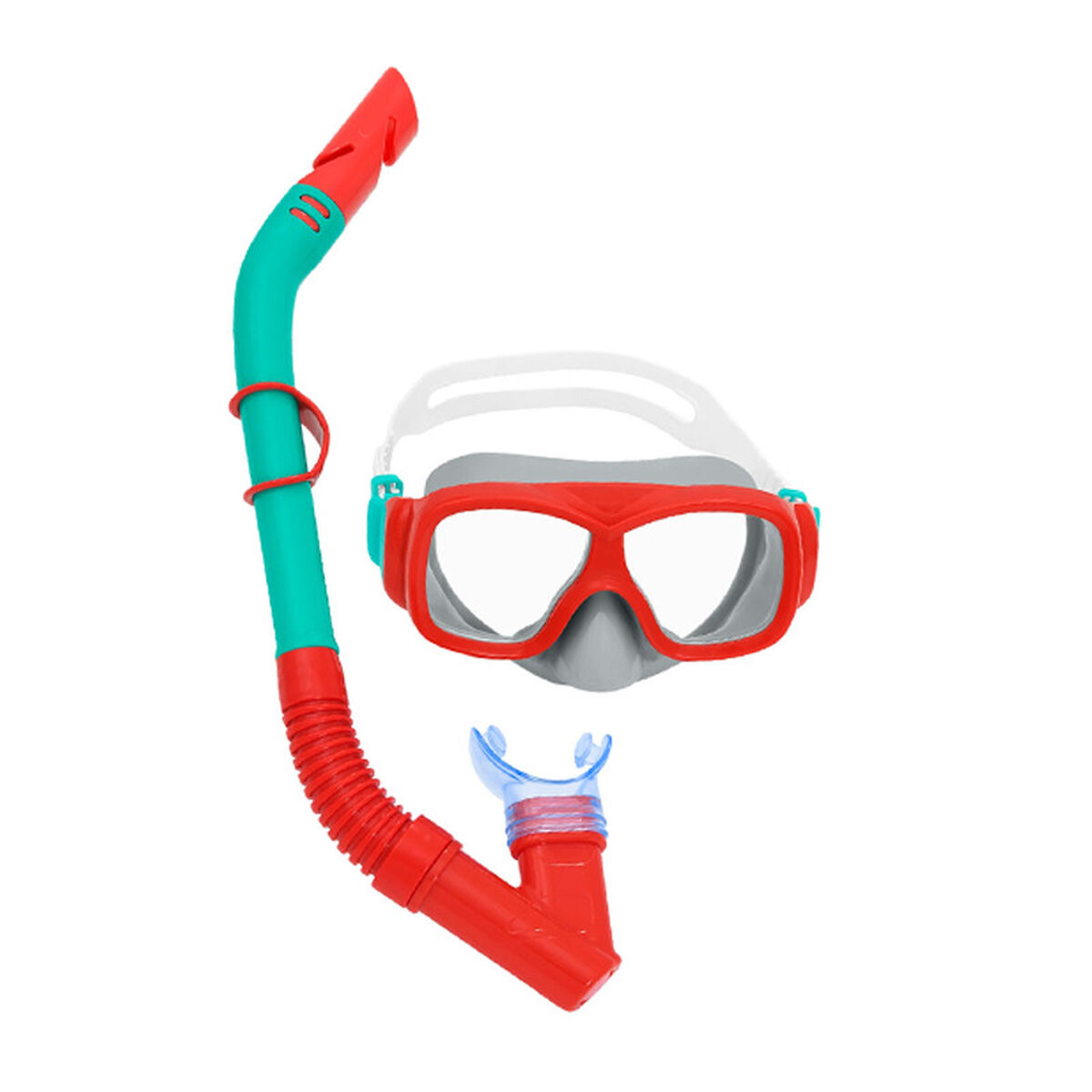 Bestway Junior Mask och Tube Set med Purge Valve i Mixade Färger +7 År Strand och Pool 24025 - 2