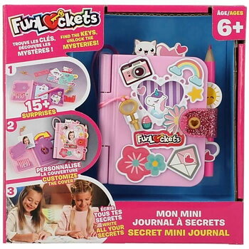 Agenda med tillbehör Funlockets Mini Rosa