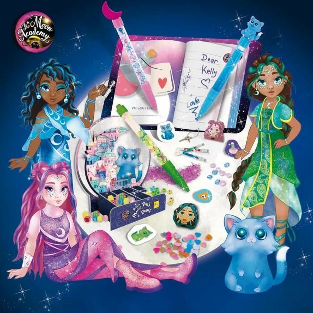 Agenda med tillbehör Lisciani Giochi THE MOON ACADEMY Multicolour - 2