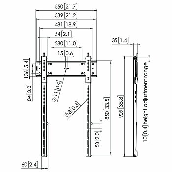 TV-fäste Vogel's 7368150 43" 100" 100 kg