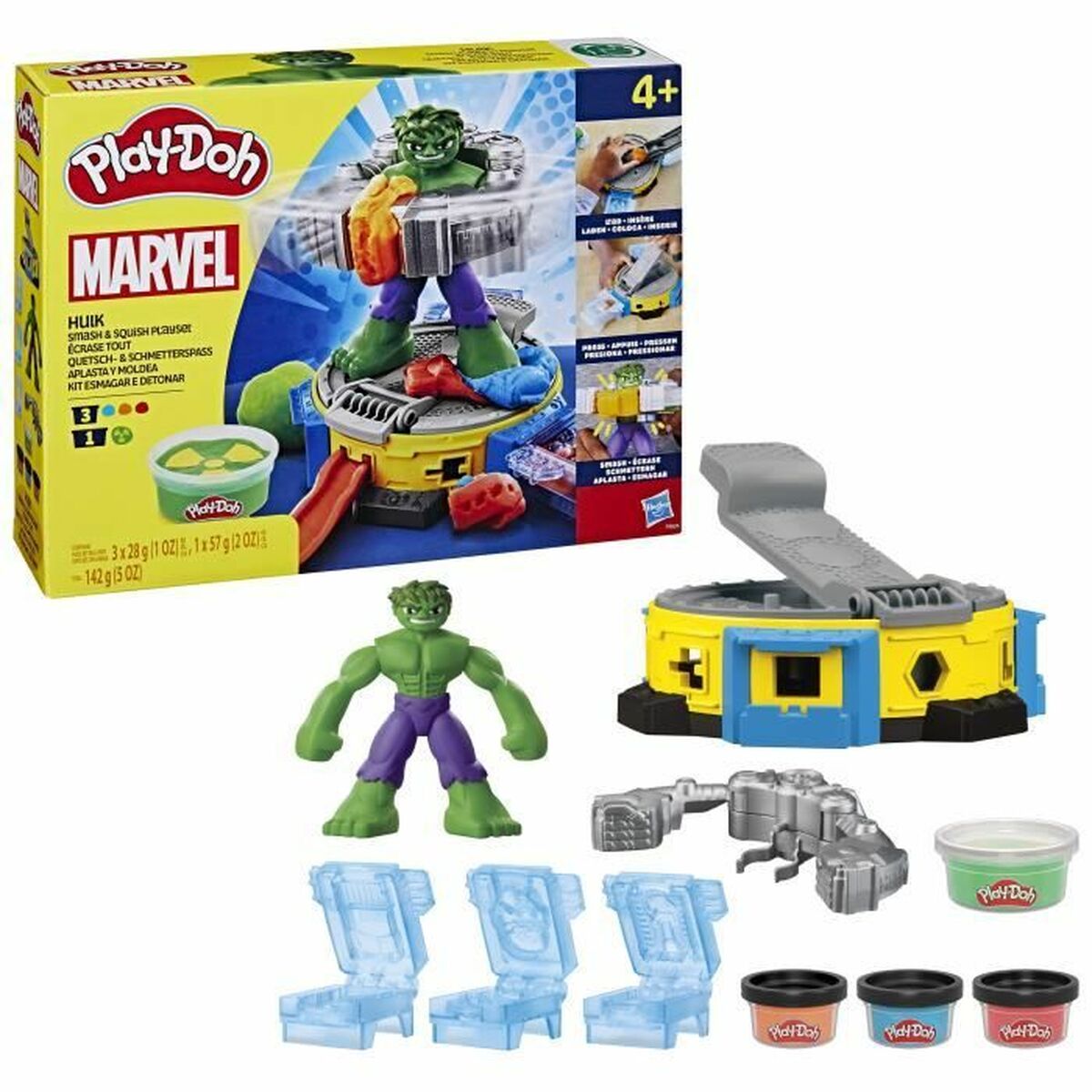 Modellera Spel Play-Doh Hulk Smash It All Multicolour