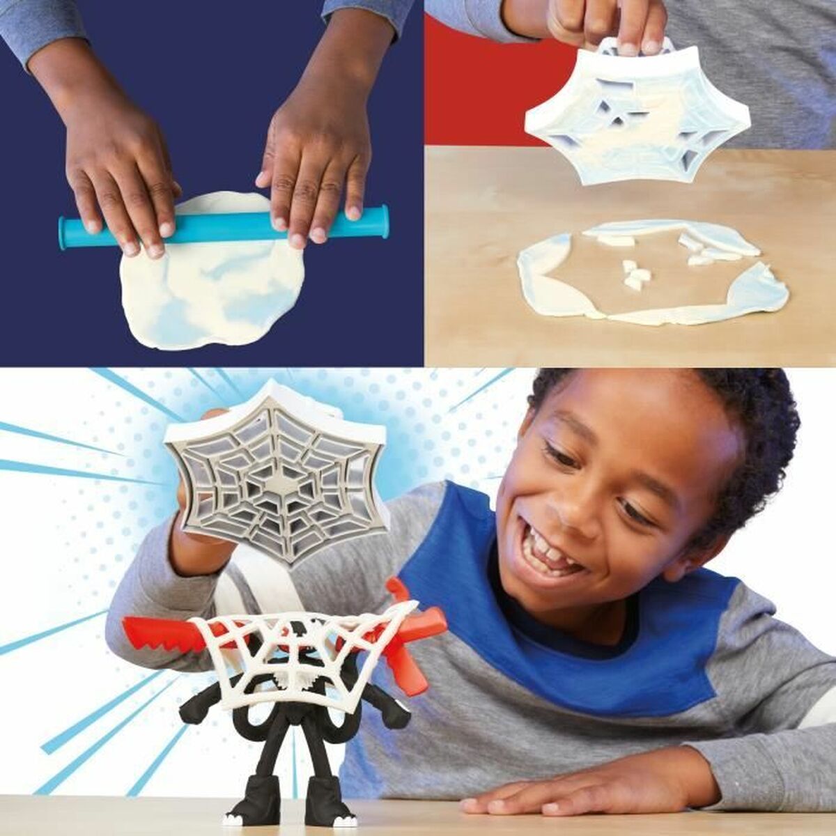 Modellera Spel Play-Doh Spider-Man Slash Attack Multicolour - 3