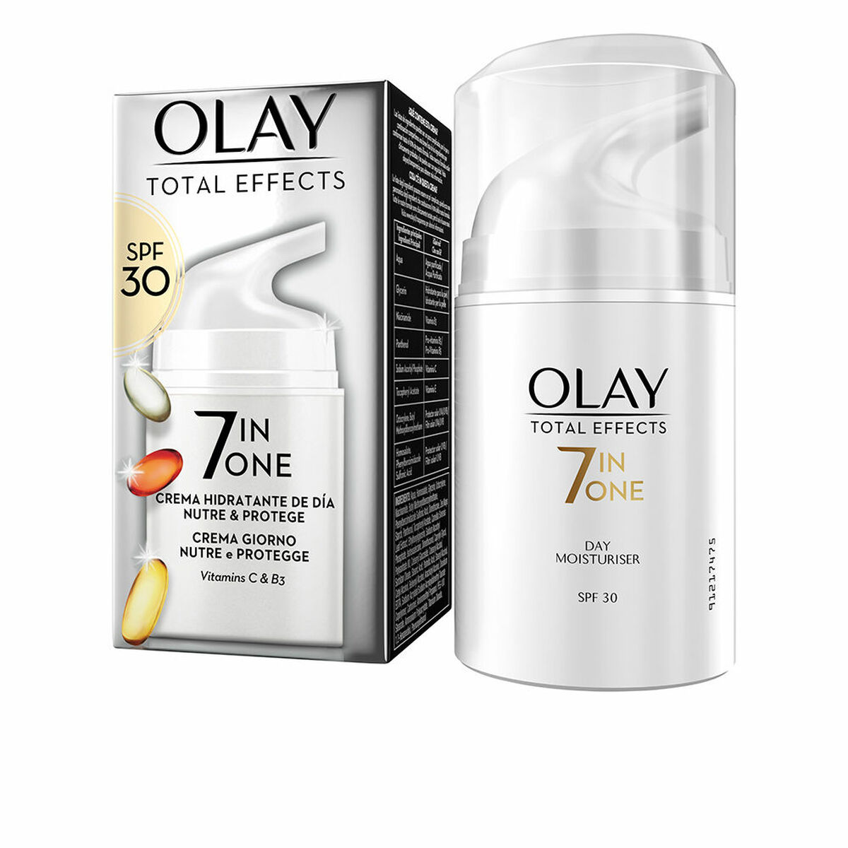 Fuktande dagkräm Olay Total Effects Spf 30 50 ml Näringsmässigt 7-i-1