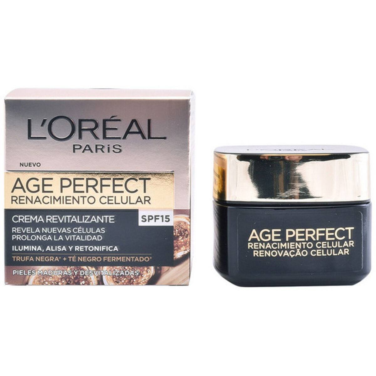 Närande dagkräm L'Oreal Make Up Age Perfect Renacimiento Celular Spf 15 50 ml