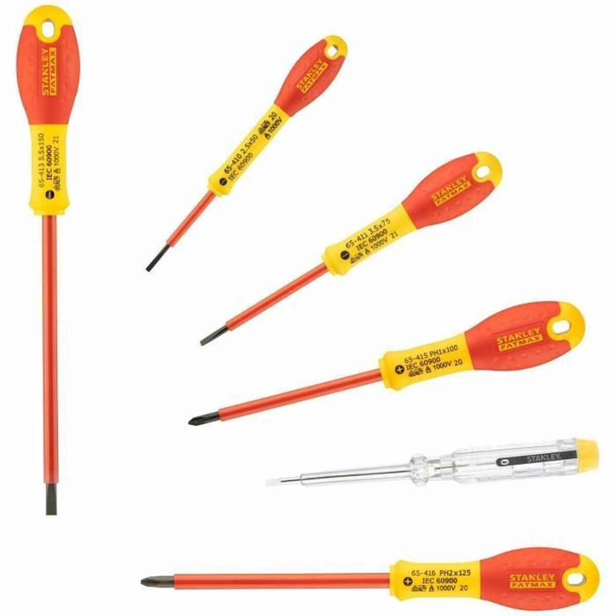 Skruvmejselset Stanley (6 pcs)