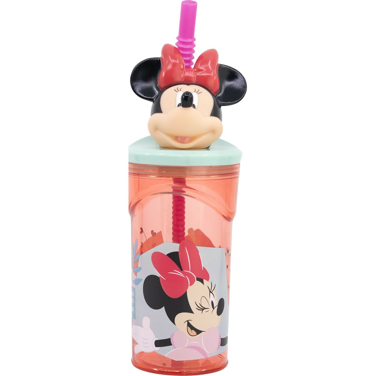 Muggen med Sugrör Minnie Mouse CZ11337 3D Rosa - 2