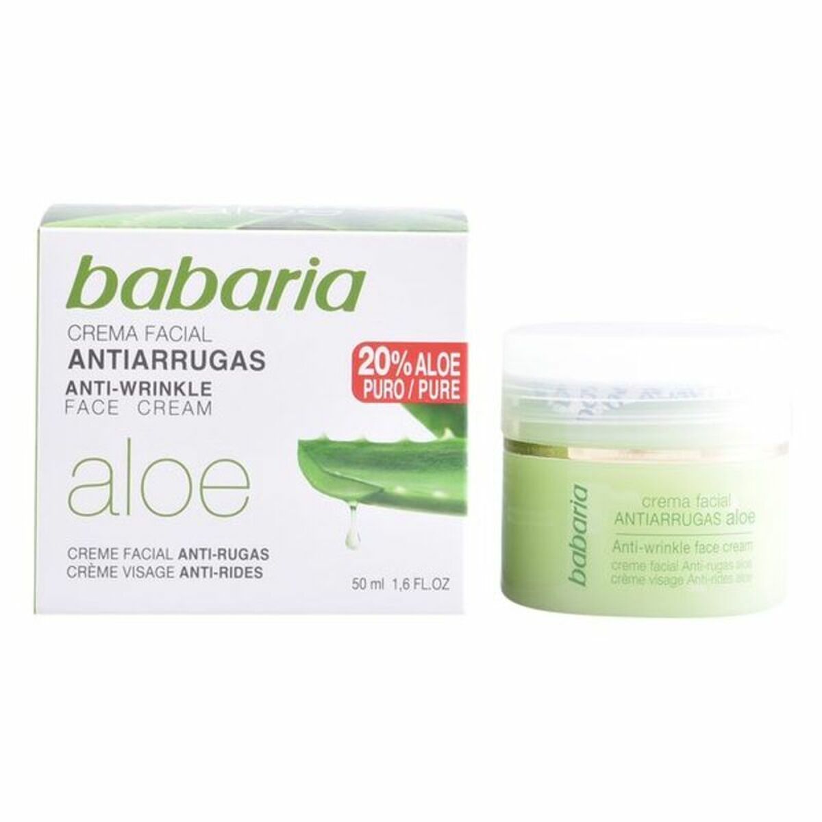 Kräm mot rynkor Babaria Aloe Vera 50 ml
