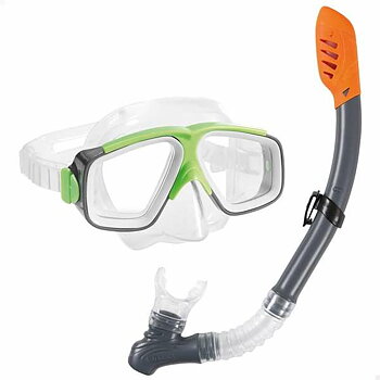 Snorkel och cyklop för barn Intex Grön