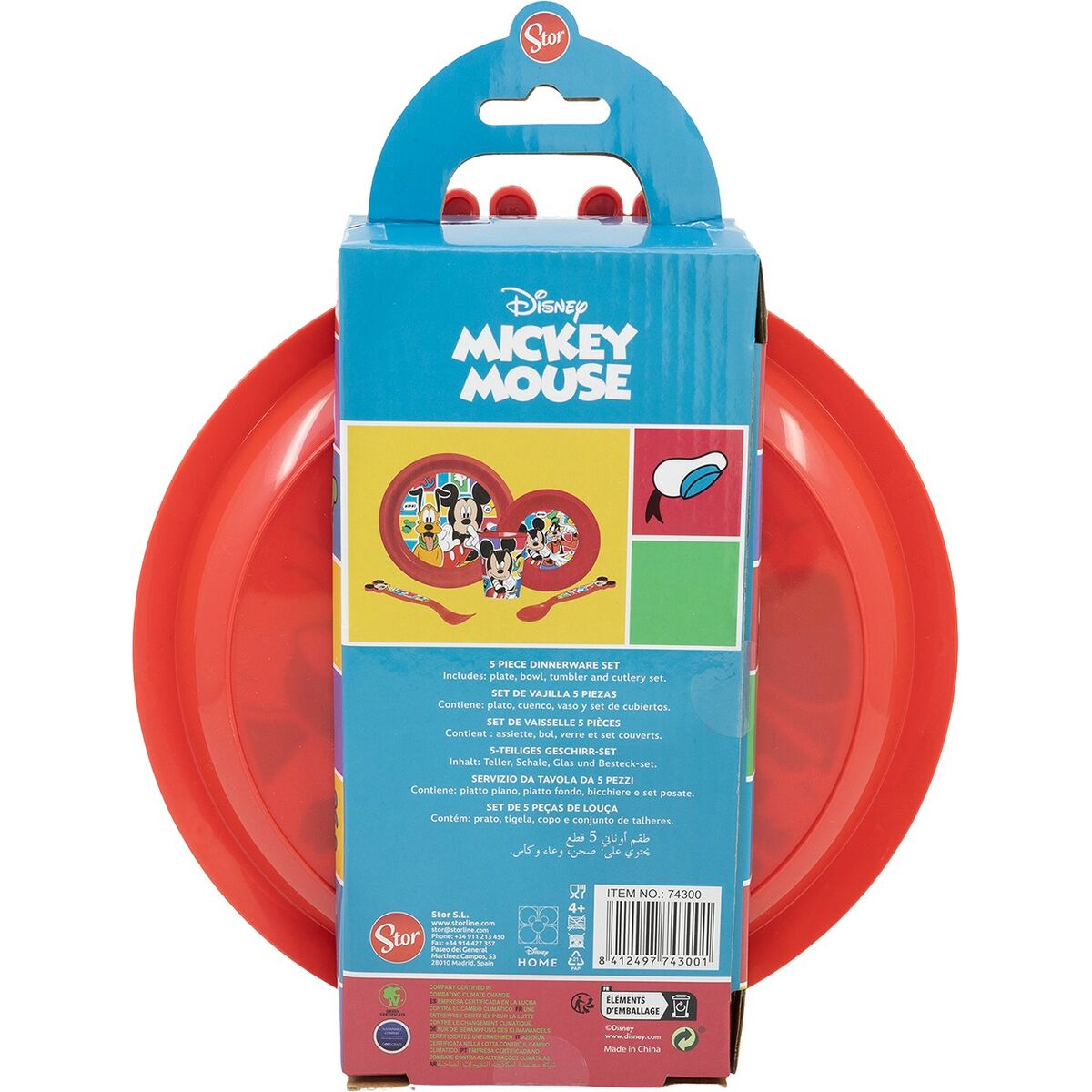Matset för barn Mickey Mouse CZ11311 (5 Delar) - 3