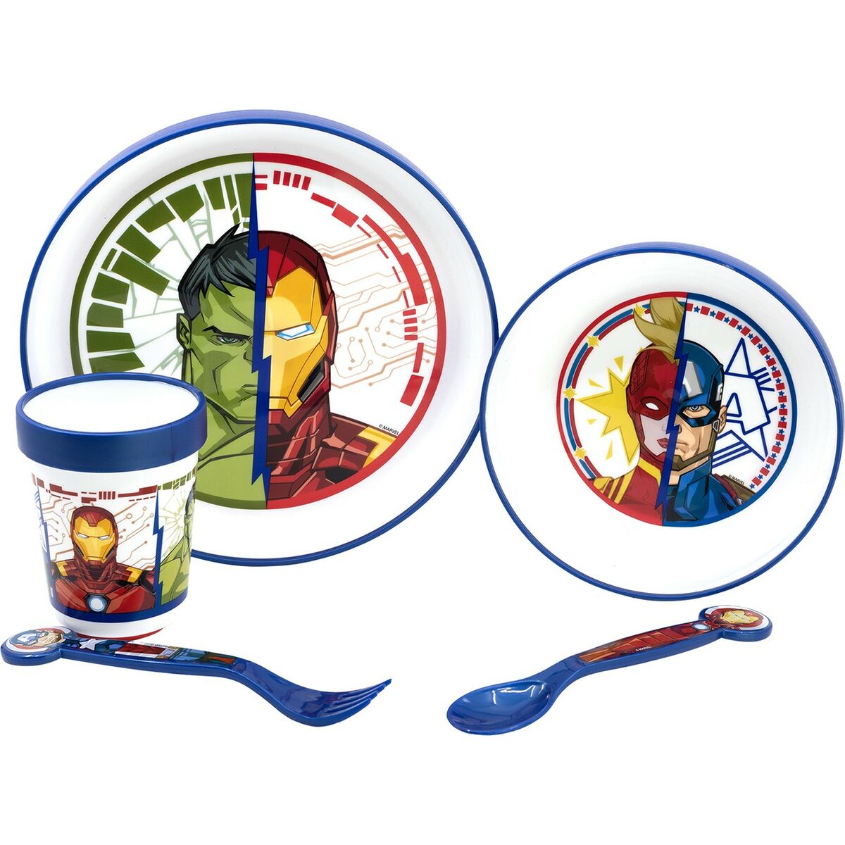 Matset för barn The Avengers CZ11304 Plast (5 Delar) - 2