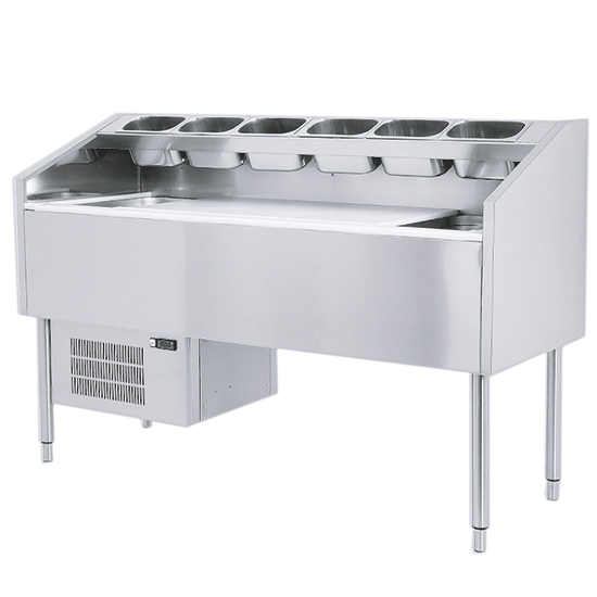Kyld beredningsbordet, ventilerade, l 1400 mm