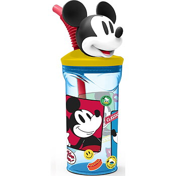 Muggen med Sugrör Mickey Mouse CZ11336 3D Blå